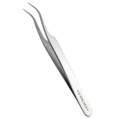 Пинцет изогнутый Enigma (Metallic) с ручной заточкой extra-sharp