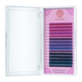 Цветные ресницы Enigma микс 0,07/C/8-12 mm "Pastel blues" (15 линий) Цветные ресницы Enigma микс 0,07/C/8-12 mm "Pastel blues" (15 линий)