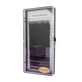 Ресницы Nagaraku черные, L - миксы 0.10, L, 7-15mm, 20 линий