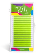 Ресницы неоновые желтые Rili Juicy - 16 линий - MIX M 0.10 7-14мм