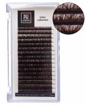 Тёмно-коричневые ресницы "Горький шоколад" BARBARA МИКС M 0.07 5-7mm 16 линий Тёмно-коричневые ресницы "Горький шоколад" BARBARA МИКС M 0.07 5-7mm 16 линий