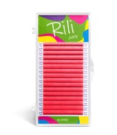 Ресницы неоновые розовые Rili Juicy - 16 линий - MIX C 0.10 7-14мм