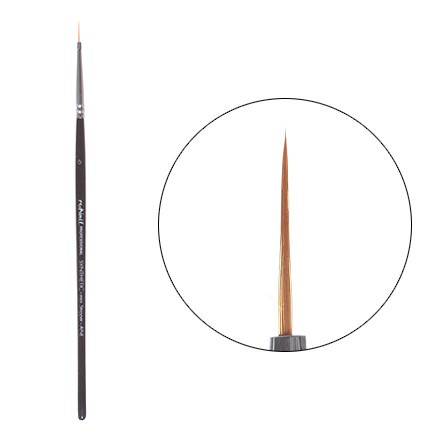 Кисть для геля и гель-лака Synthetic №6 №6872, ruNail Кисть для геля и гель-лака Synthetic №6 №6872, ruNail