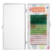Цветные ресницы Lash&Go микс 0.10/D/8-12 mm "Avocado" (15 линий)