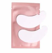 Патчи для наращивания ресниц (розовые) с вырезом, 50 пар