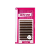 Ресницы темно-коричневые OH! MY LASH в пучках одинарные 2D - 12 линий - MIX L 0.10 8-15мм Ресницы темно-коричневые OH! MY LASH в пучках одинарные 2D - 12 линий - MIX L 0.10 8-15мм