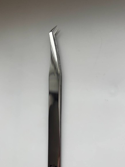 Профессиональный пинцет для наращивания ресниц SL EXPERT ZX 45°