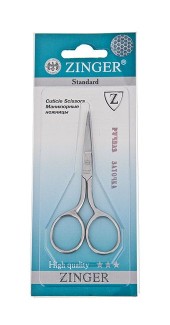 Ножницы маникюрные Zinger Classic, прямые, хром Ножницы маникюрные Zinger Classic, прямые, хром