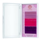 Цветные ресницы Enigma микс 0,10/D/9-13 mm "Sweet blossom" (15 линий) Цветные ресницы Enigma микс 0,10/D/9-13 mm "Sweet blossom" (15 линий)