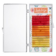 Цветные ресницы Lash&Go микс 0.10/D/9-13 mm "Grapefruit" (15 линий) Цветные ресницы Lash&Go микс 0.10/D/9-13 mm "Grapefruit" (15 линий)