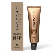 Краска для ресниц и бровей BRONSUN, цвет каштан #4, 15мл