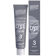Крем-краска для бровей и ресниц BRONSUN, цвет графит #3, 15 мл Крем-краска для бровей и ресниц BRONSUN, цвет графит #3, 15 мл
