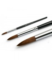 Кисть для акрила Sable Round NCR №8 №0160, ruNail Кисть для акрила Sable Round NCR №8 №0160, ruNail