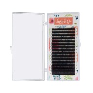 Омбре ресницы Lash&Go микс 0,10/D/7-14 mm "Зеленый" (16 линий) Омбре ресницы Lash&Go микс 0,10/D/7-14 mm "Зеленый" (16 линий)