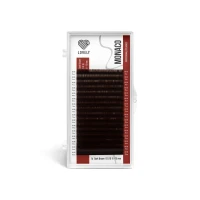 Ресницы темно-коричневые Lovely Monaco - 16 линий D 0.10 08мм Ресницы темно-коричневые Lovely Monaco - 16 линий D 0.10 08мм