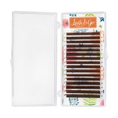 Коричневые ресницы Lash&Go микс 0,10/M/7-14 mm "Латте" (16 линий) Коричневые ресницы Lash&Go микс 0,10/M/7-14 mm "Латте" (16 линий)
