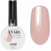 Камуфлирующий жидкий Уф-гель самовыравнивающийся (цвет:Нежный лепесток), 15мл (флакон) №5317, ruNail