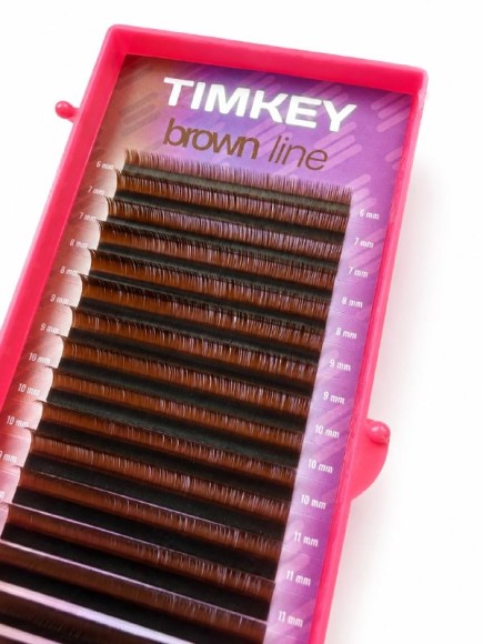 Темно коричневые ресницы Timkey - MIX LB 0.07 6-13mm 16 lines Темно коричневые ресницы Timkey - MIX LB 0.07 6-13mm 16 lines