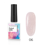 Камуфлирующая база Potal Milk №6 “Светло-розовый” со светоотражающей поталью, TNL Professional, 10 м