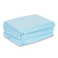 Простыни в сложении 70*200 голубые 25шт (упаковка) (стандарт)