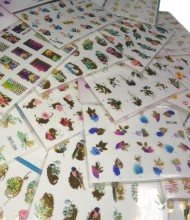 Наклейки для ногтей фольгированный слайдер дизайн 3D, декор для маникюра Наклейки для ногтей фольгированный слайдер дизайн 3D, декор для маникюра