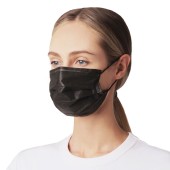 Маска гигиеническая одноразовая BEAJOY четырехслойная черная 100шт (уп)