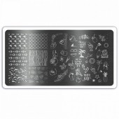 Пластина для стемпинга №6431, ruNail Пластина для стемпинга №6431, ruNail