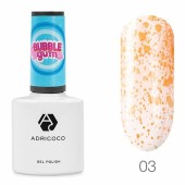 Гель-лак ADRICOCO Bubble gum с цветной неоновой слюдой №03 веселый мандарин, 8 мл Гель-лак ADRICOCO Bubble gum с цветной неоновой слюдой №03 веселый мандарин, 8 мл