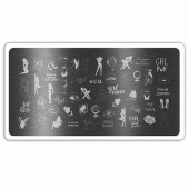 Пластина для стемпинга №6430, ruNail Пластина для стемпинга №6430, ruNail