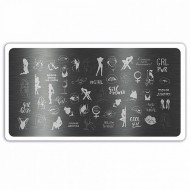 Пластина для стемпинга №6430, ruNail Пластина для стемпинга №6430, ruNail