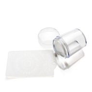 Штамп для стемпинга большой "TNL" - прозрачный Штамп для стемпинга большой "TNL" - прозрачный