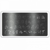 Пластина для стемпинга №6429, ruNail Пластина для стемпинга №6429, ruNail