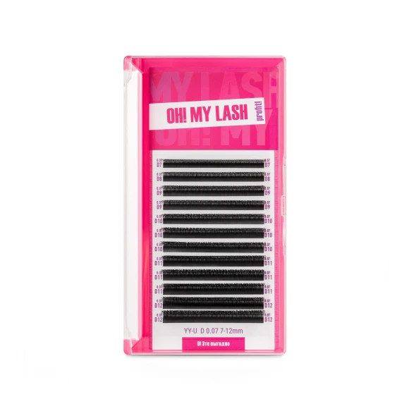 Ресницы черные OH! MY LASH в пучках YY-U - 12 линий - MIX D 0.07 8-15мм Ресницы черные OH! MY LASH в пучках YY-U - 12 линий - MIX D 0.07 8-15мм