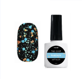 Матовый топ для гель-лака Top Сoat Soft Touch Fantasy, 8 мл №7017, ruNail