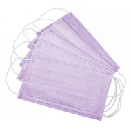 Маски одноразовые 4-слойные фиолетовые 50шт(уп)