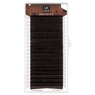 Ресницы Dark chocolate Le Maitre "Bronze" 20 линий L 0.10 MIX 8-15 mm Ресницы Dark chocolate Le Maitre "Bronze" 20 линий L 0.10 MIX 8-15 mm