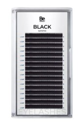 Черные ресницы Be Perfect L/0,07 09 mm, 16 линий