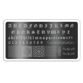 Пластина для стемпинга №6186, ruNail Пластина для стемпинга №6186, ruNail