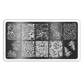 Пластина для стемпинга №6183, ruNail Пластина для стемпинга №6183, ruNail