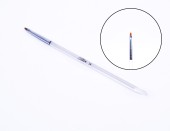 Кисть для маникюра Soline Charms прозрачная прямая №1 Кисть для маникюра Soline Charms прозрачная прямая №1