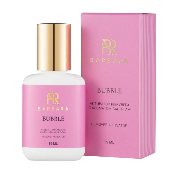 Активатор ремувера BARBARA Bubble c ароматом бабл-гам 15мл Активатор ремувера BARBARA Bubble c ароматом бабл-гам 15мл