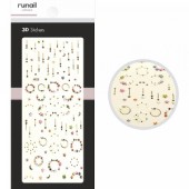 Наклейки для дизайна ногтей ЗD №4860, ruNail Наклейки для дизайна ногтей ЗD №4860, ruNail