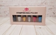 Лак-краска для стемпинга, Global Nail stamping nail polish, золотой, 6 мл