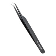 Пинцет Мини-L 45° Enigma (Black) с ручной заточкой extra-sharp