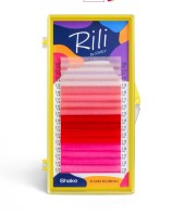 Ресницы цветные Rili Shake Coral - 16 линий - MIX L 0.10 10-13 мм