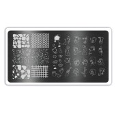 Пластина для стемпинга №6181, ruNail Пластина для стемпинга №6181, ruNail