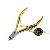 Кусачки маникюрные, Zinger, золотые c 2 пружинами; с проф.ручной заточкой (ara-55) Кусачки маникюрные, Zinger, золотые c 2 пружинами; с проф.ручной заточкой (ara-55)