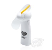 Мини-вентилятор Lovely с LED-подсветкой Белый