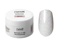 Моделирующий УФ-гель светоотражающий BUILDER UV GEL MILK DIAMOND, 15г №9870 ruNail Моделирующий УФ-гель светоотражающий BUILDER UV GEL MILK DIAMOND, 15г №9870 ruNail