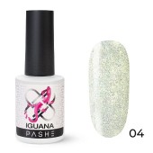 Гель-лак хамелеон PASHE со светоотражающими частицами Iguana №04 Нежный лайм, (9 мл)